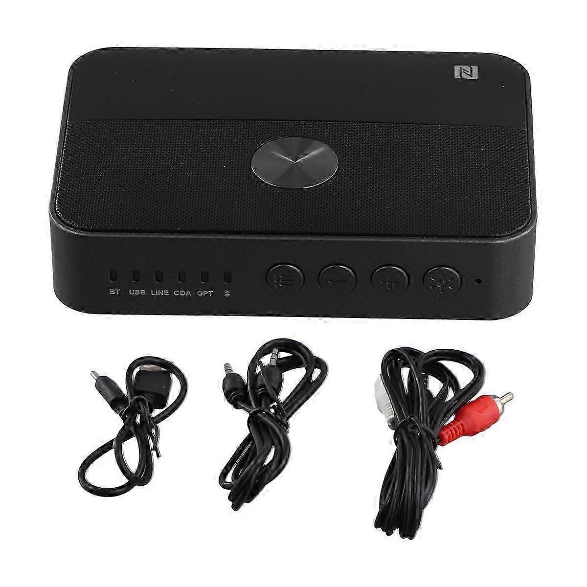 Bluetooth 5.3 NFC o Transmitter Receiver with 3.5mm Aux Coaxial Optical Digital to Analog Converter
