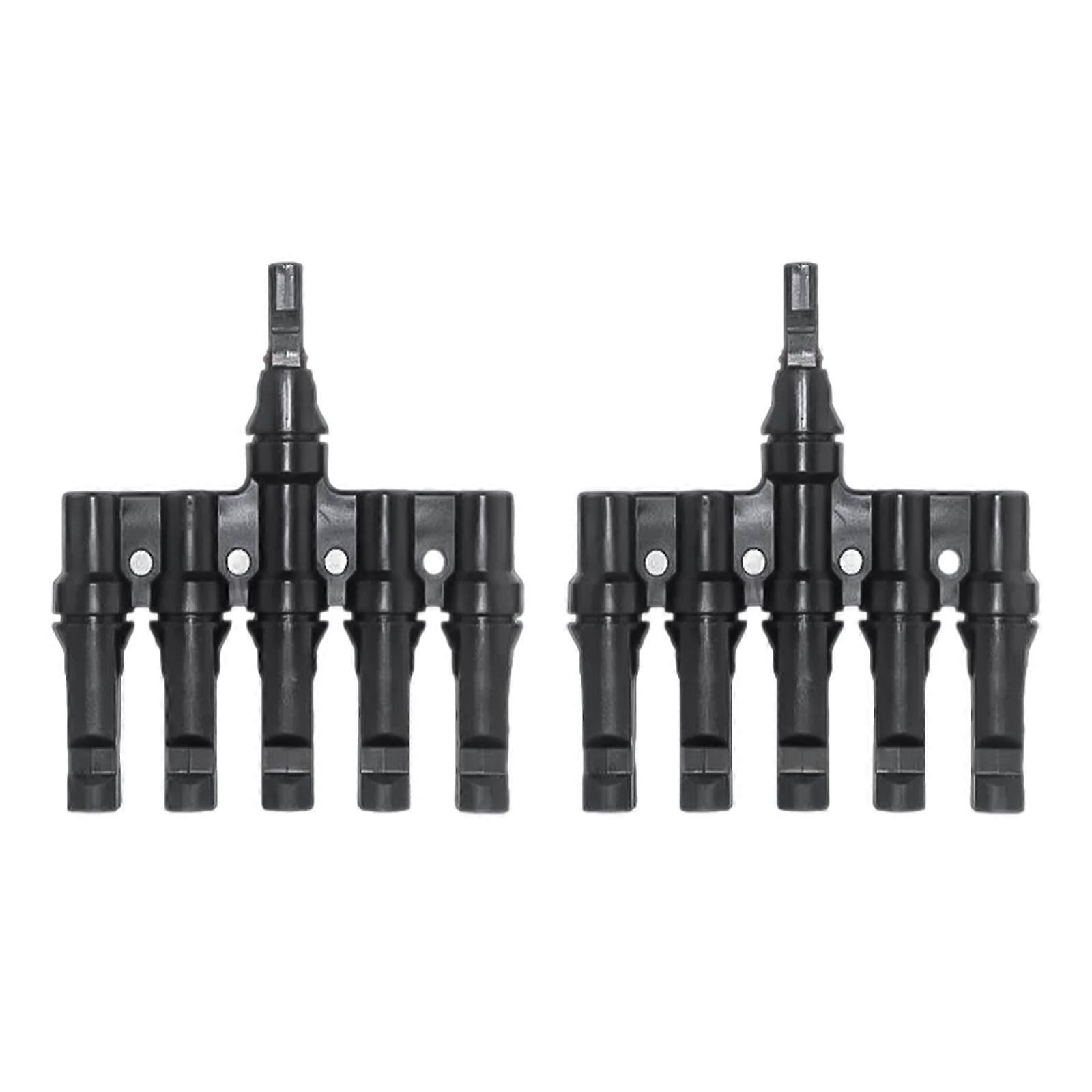 5 to 1 Solar Panel Connectors Solar Energy IP67 Waterproof T Branch Connectors for Safe &Durability Power Distribution