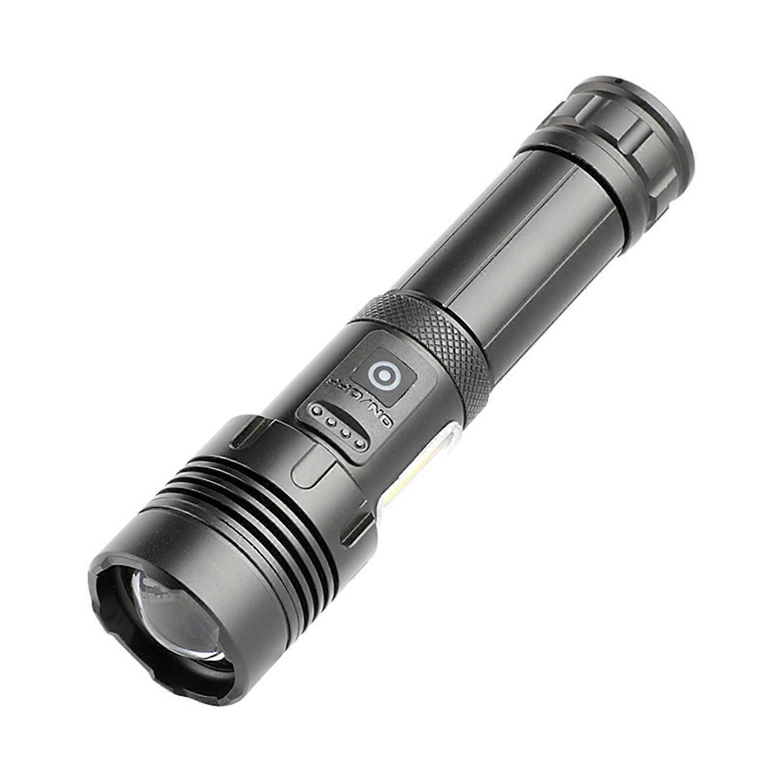 USB LED Charging Flashlight with Powerbank Function for Camping for Police Emergency People Working at Night Waterproof