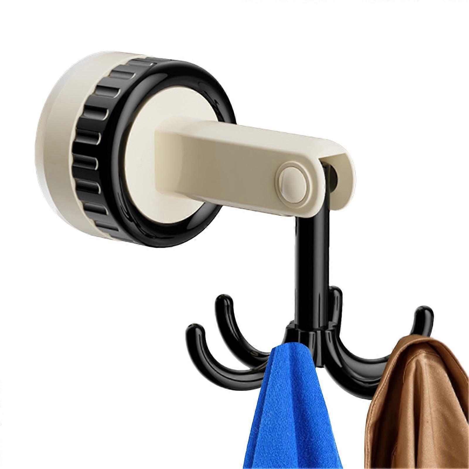 Drehhaken (swivel hook)  Utensilienhalter, Kleiderbgel, selbstklebender Schwarz