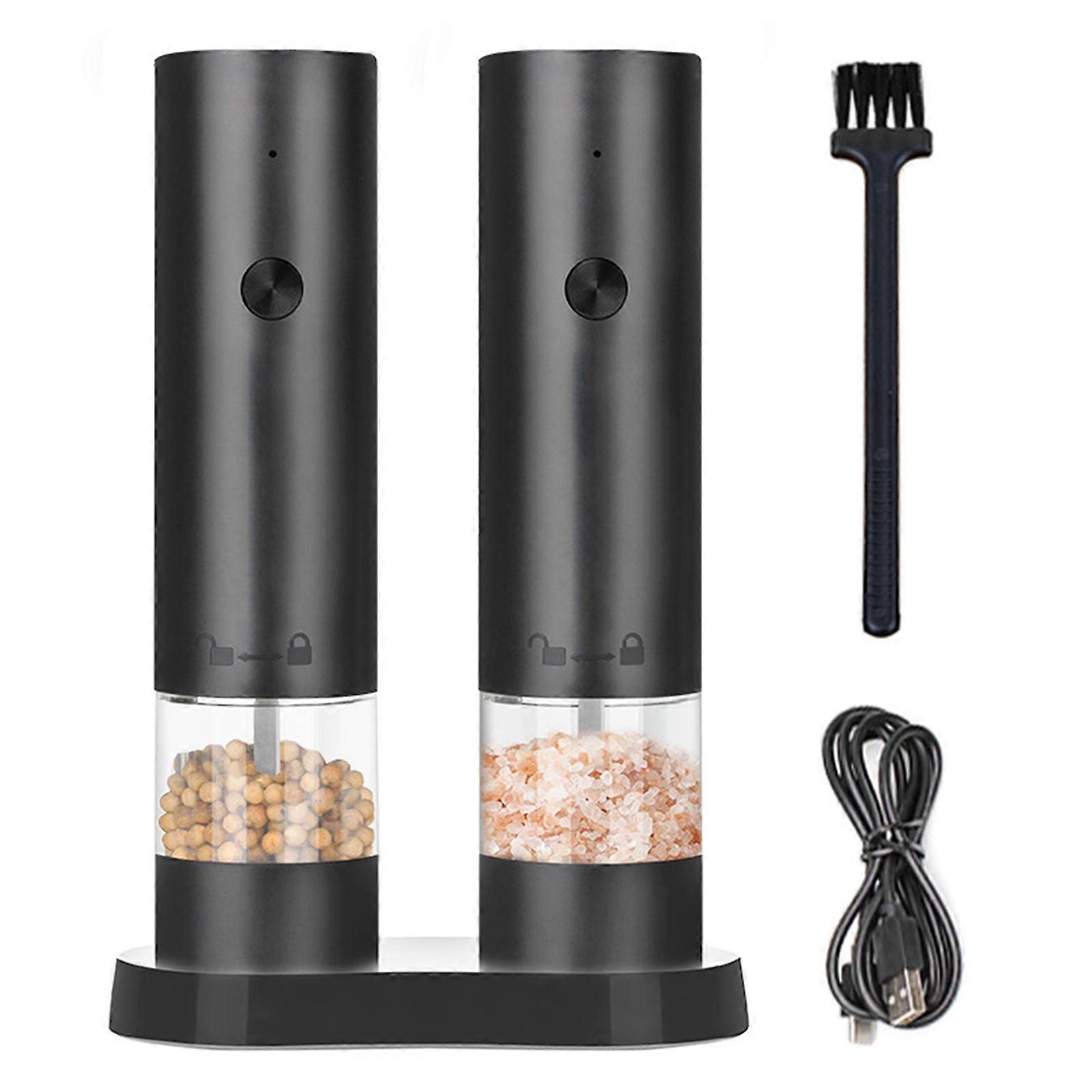 Automatic Electric Salt Pepper Grinder Effortless Grinding Kitchen Supplies