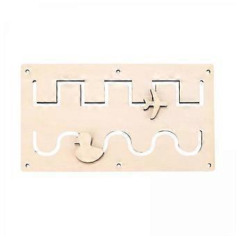 3x Kids Busy Board DIY Accessories Basic Skill Development Toy Unpainted