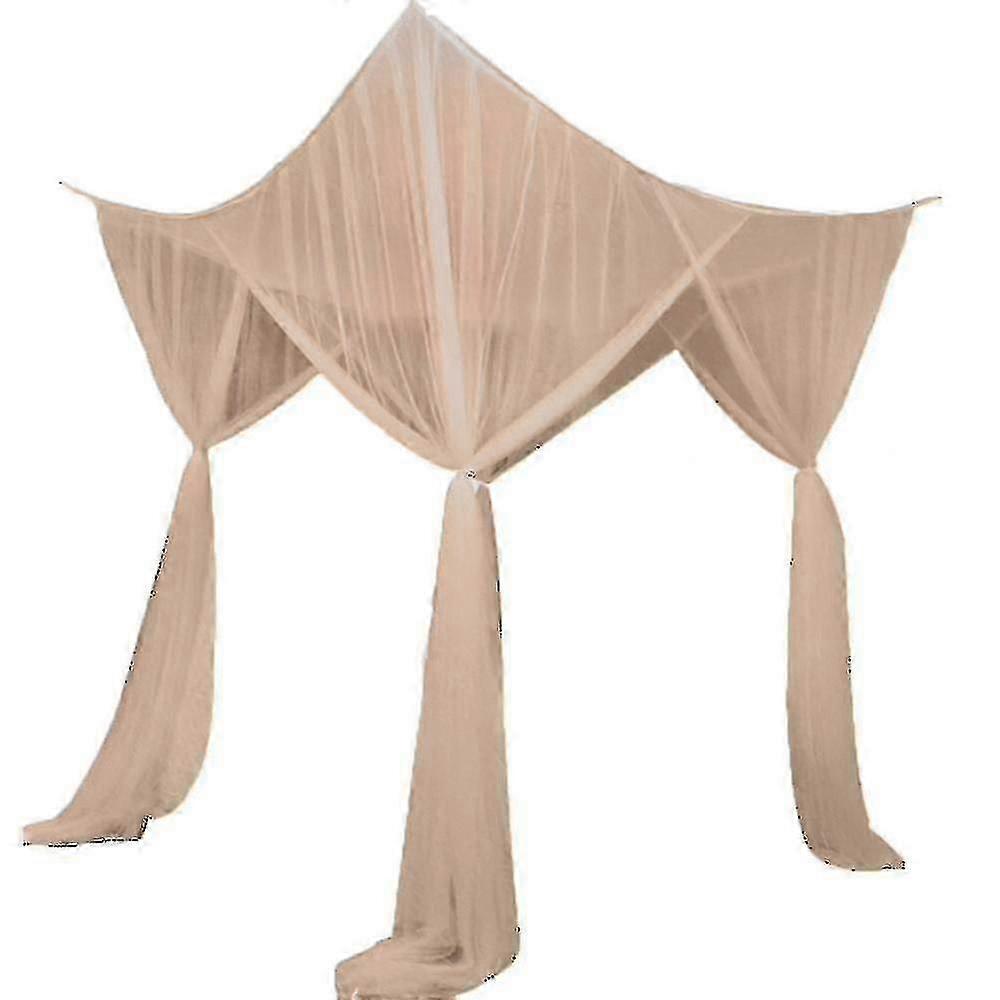4 Corner Post Bed Canopy For Full/queen/king Size Bed Xmas Gift