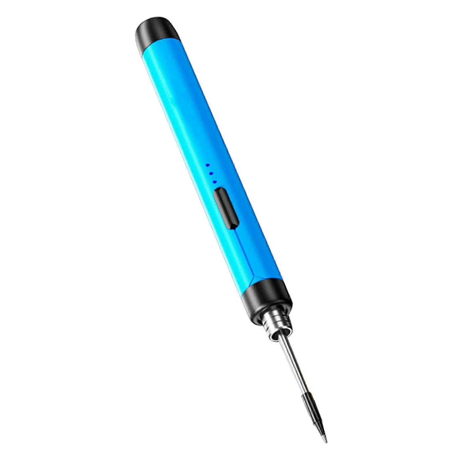 USB Portable Intelligent Electric Soldering Iron Multifunctional Soldering Welding Pen with 300-450℃ Temperature Adjustment Function for Soldering Re
