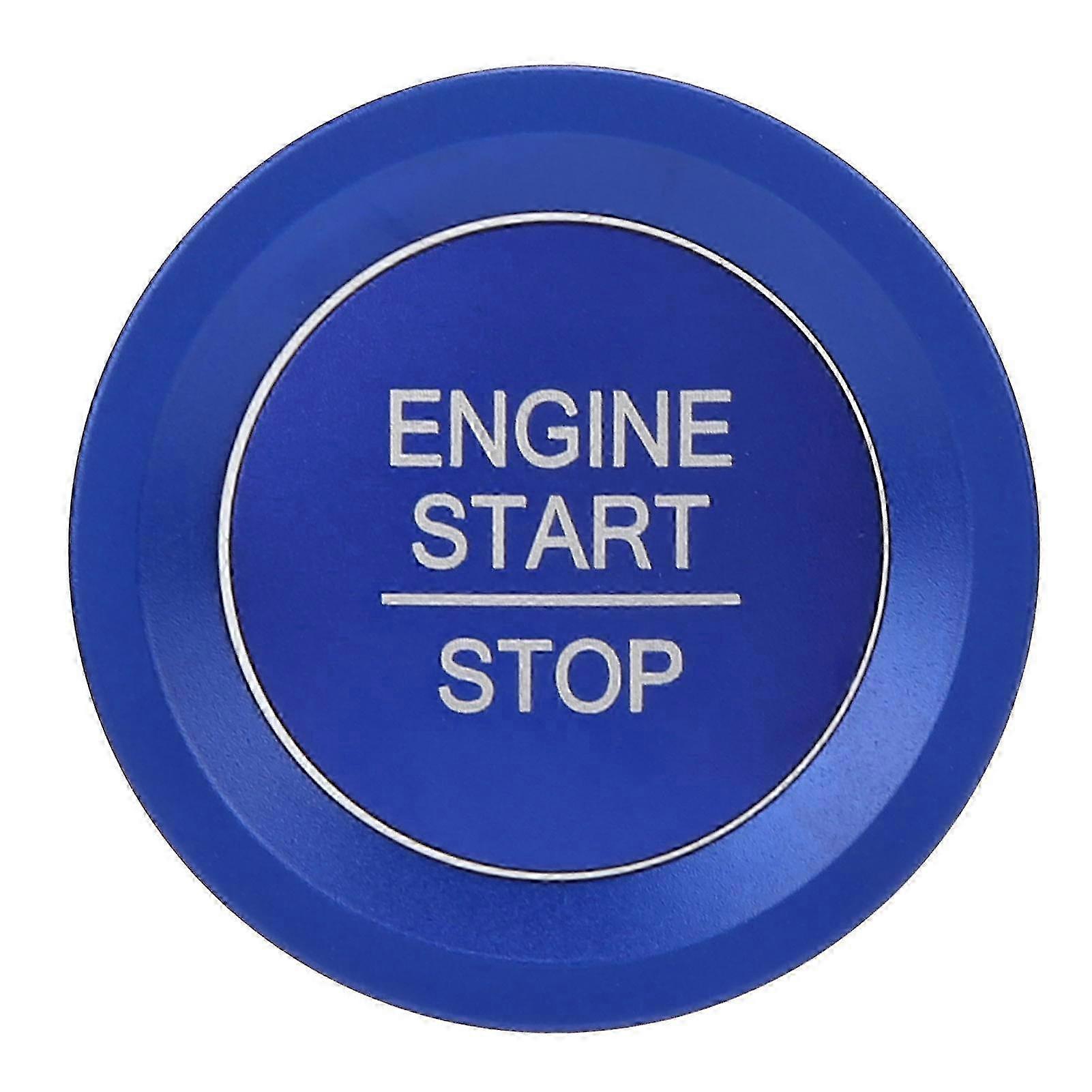 2024 Engine Ignition Start Stop Button Cover Ring in Blue Suitable for a Specific Brand Replacement for New Generation 4 2021 Honda Fit