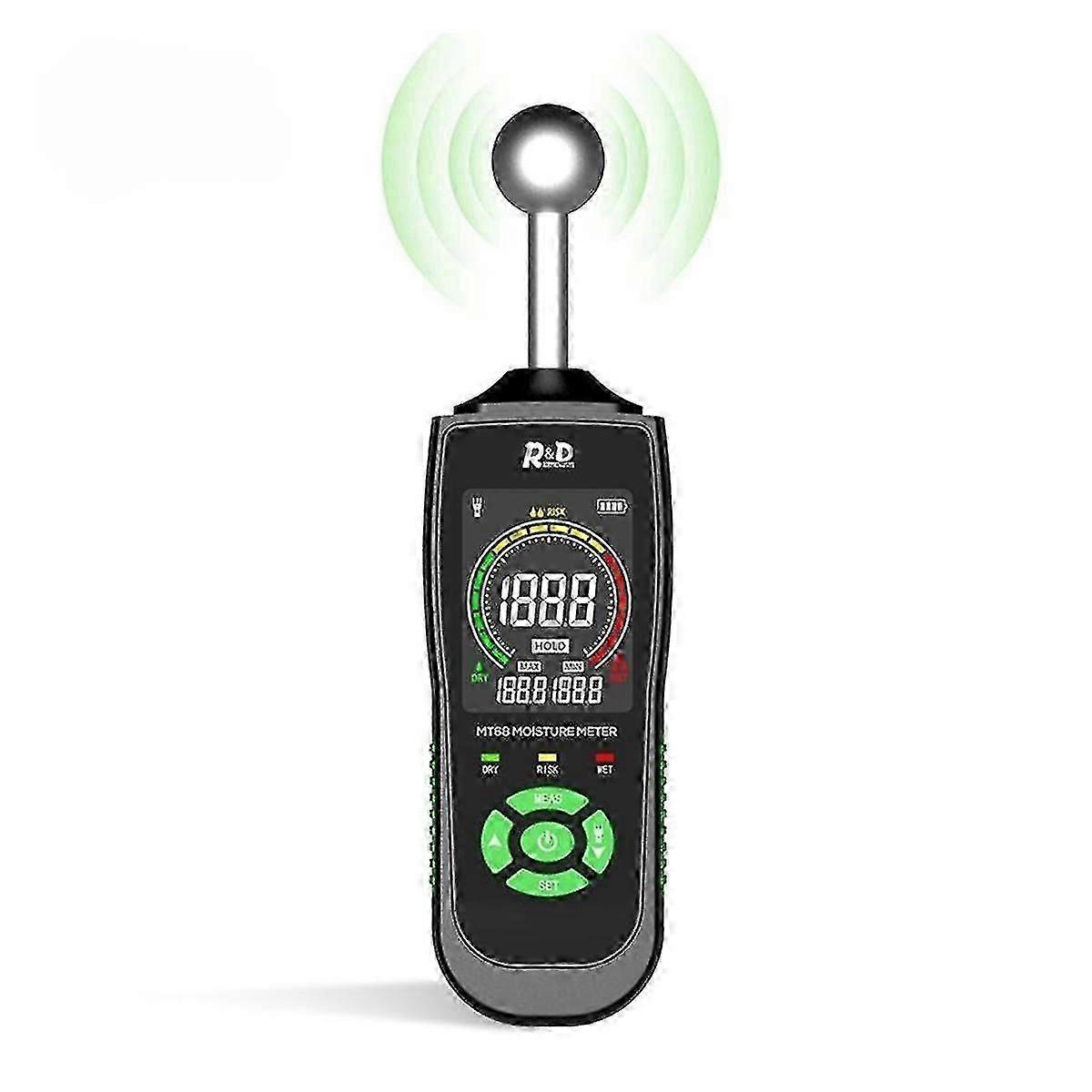 Digital Wood Moisture Meter Timber Damp Detector Lcd Screen Hygrometer Alarm Humidity Tester Wood M