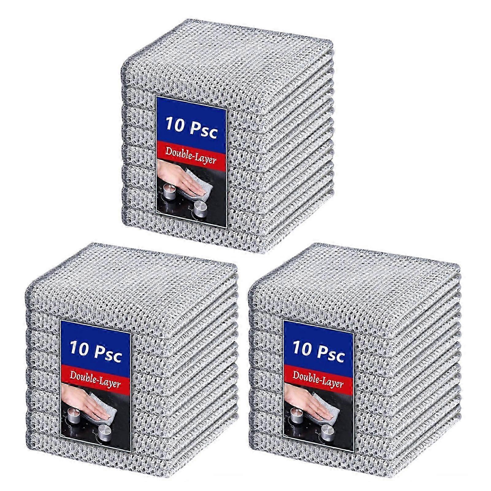Double Layer Steel Wire Scrubber Double Layer Design for Bowl Pan Pot