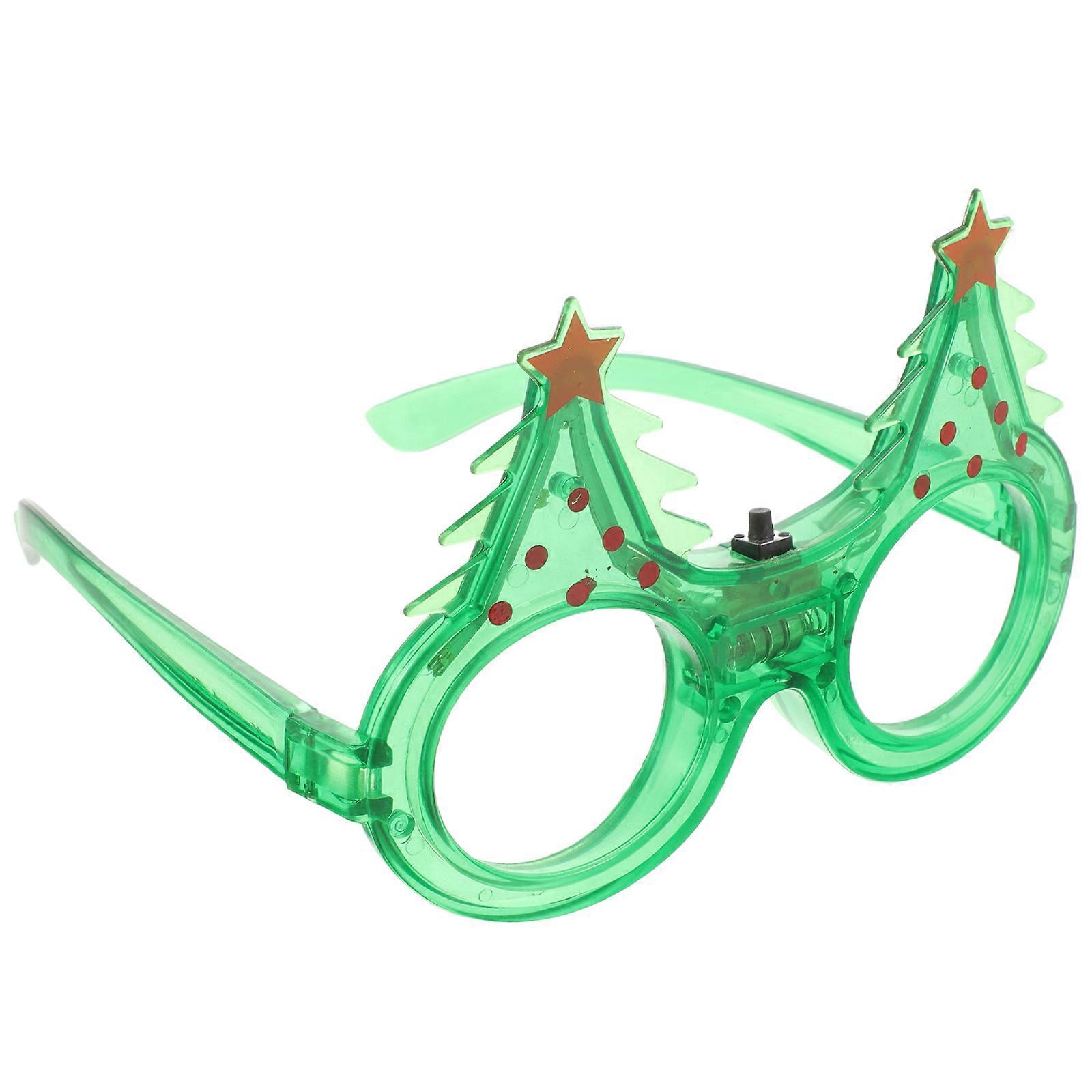 It sounds like you're describing a product listing for **festive Christmas party sunglasses** with **flashing LED lights** — a fun and eye catching