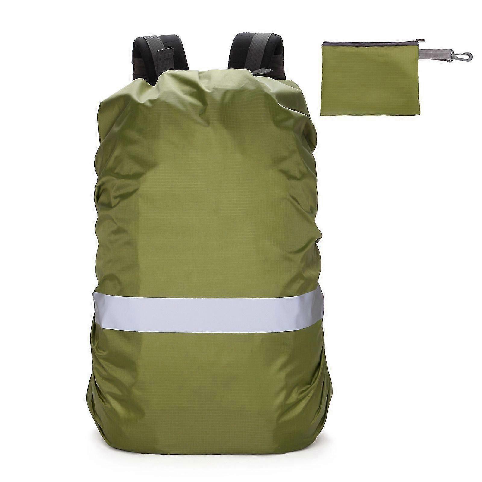 Reflective Rain Cover for Backpacks, Waterproof & Dustproof, Durable with Adjustable Cross Strap [jkw]