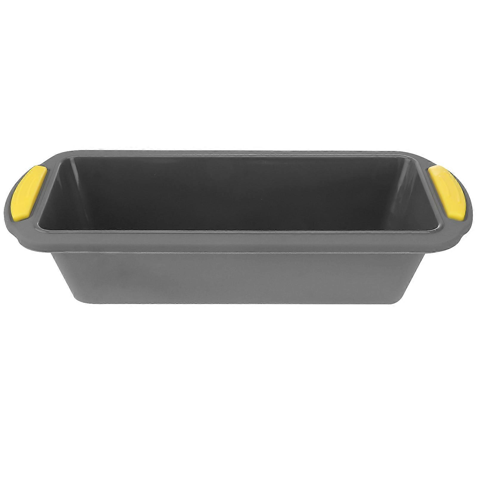 Non Stick Silicone Loaf Pan Mold for Homemade French Bread, Heat Resistant Food Grade Baking Tray in Grey