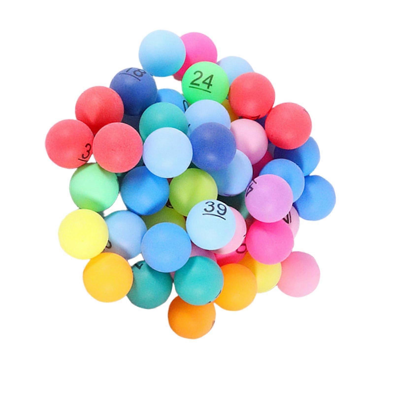 Digital Table Tennis Lottery Balls With Numbers Game Color Professional For Event School And Company Parties