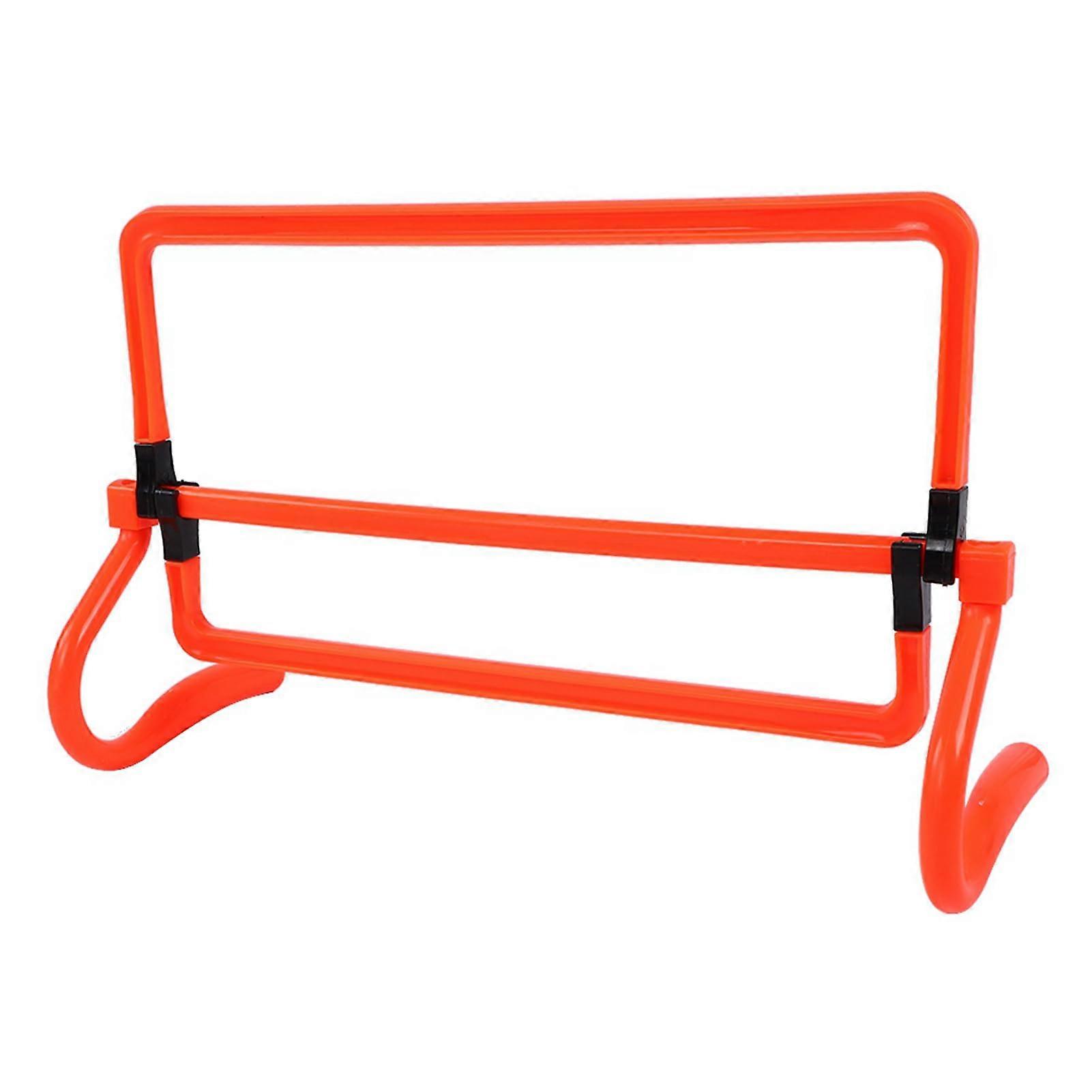 Football Hurdles Set - 5 Adjustable Orange Agility Training Hurdles for Football Skills Development and Speed Drills
