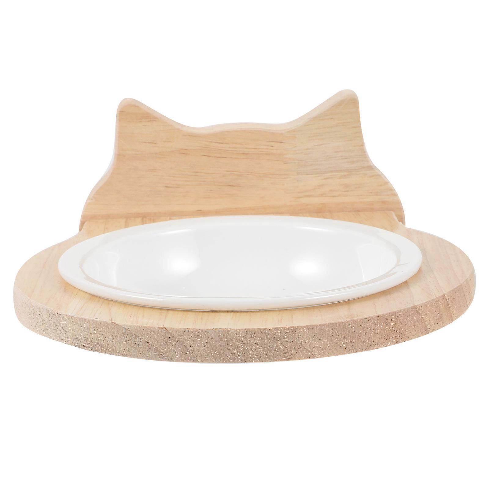 Hanging Porcelain Cat & Dog Food and Water Bowl with Frame, Non Tip Design for Cages and Homes