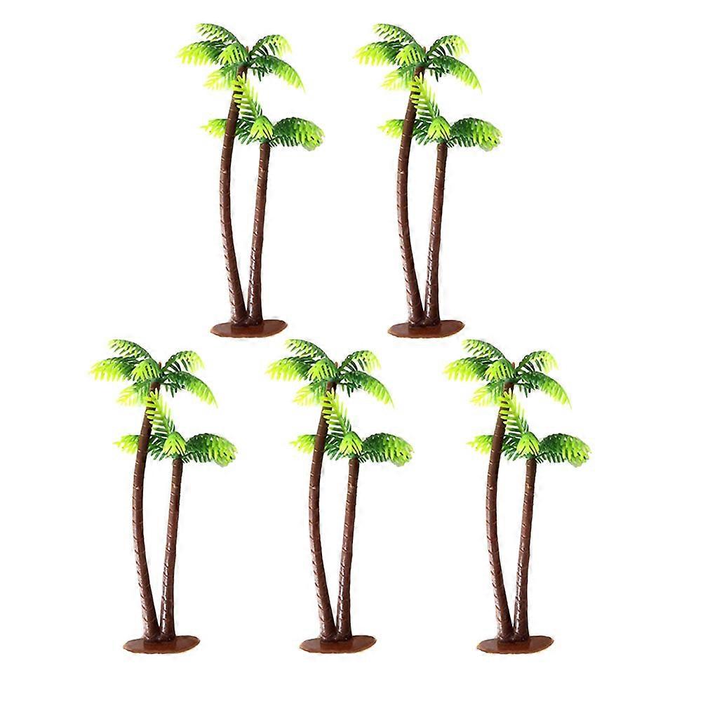 Miniature Simulation Model Landscape Tree Coconut Trees Diorama Scenery Layout Green 13cm 16Set