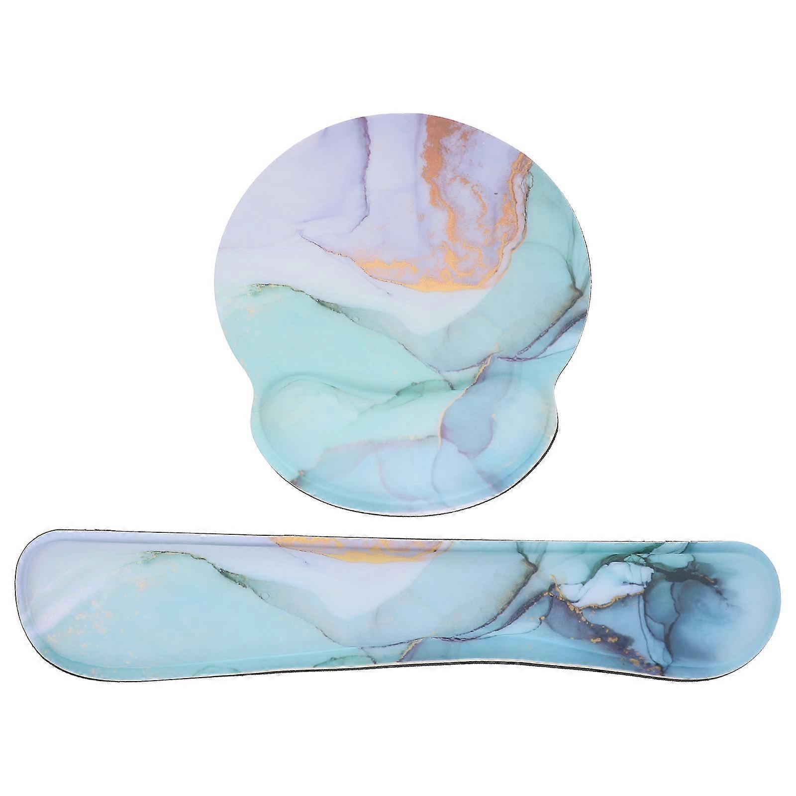 Wrist Rest Set Ergonomic Keyboard Pad Wrist Rest Home Use 44.00X8.00X2.50CM Comfortable Feeling 1Set