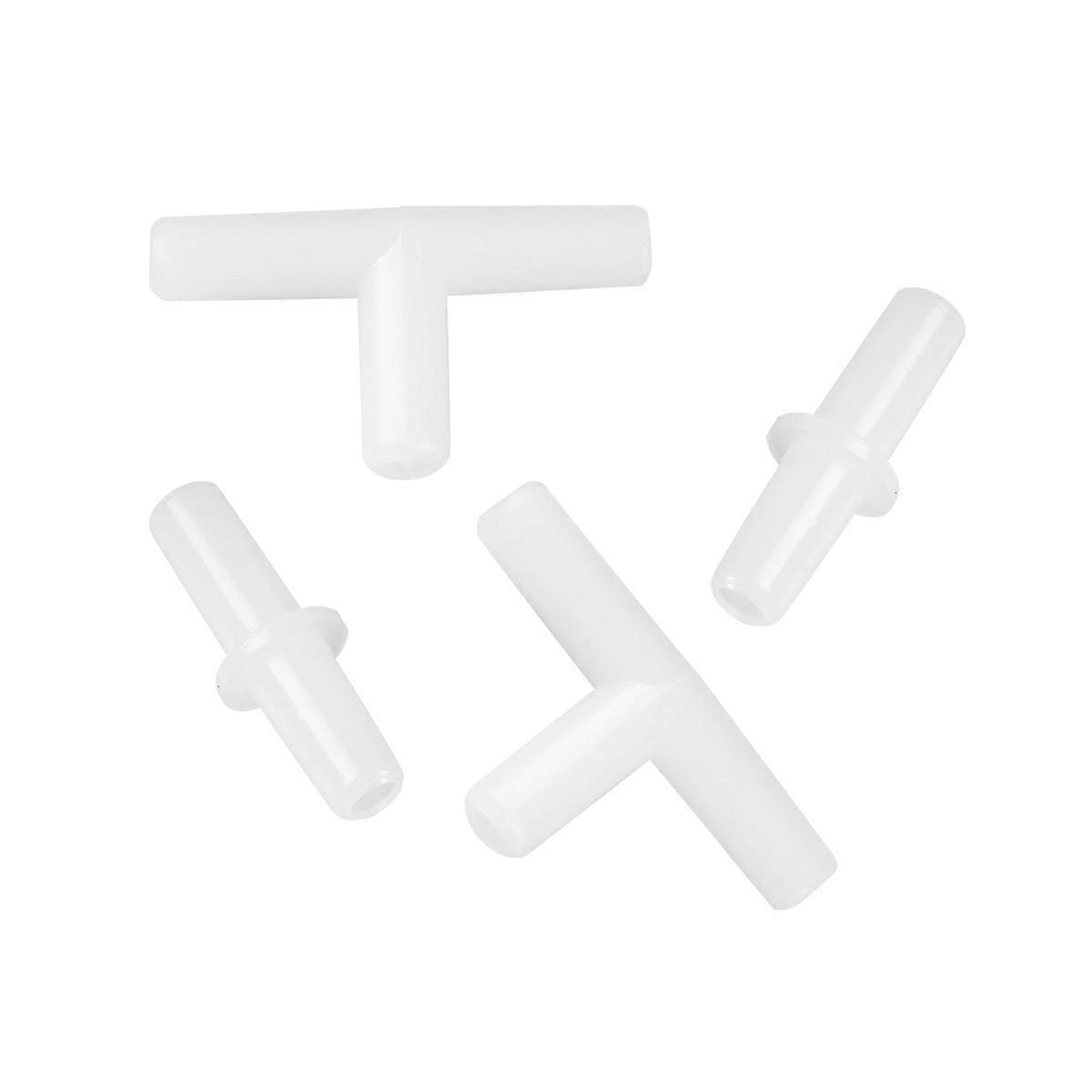 Tubing For Aquarium Pump Plastic Mending Extending Air Hose Tee Joint 40Pcs
