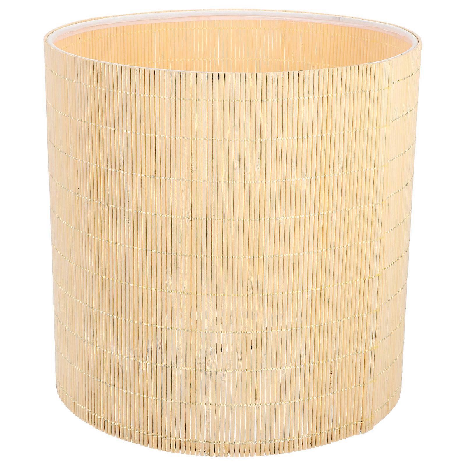 Woven Lamp Shade Rustic Style Decorative Lighting Ceiling Table Lampshade E27 E14 Khaki 9.8X9.8X9.8in 1Pack