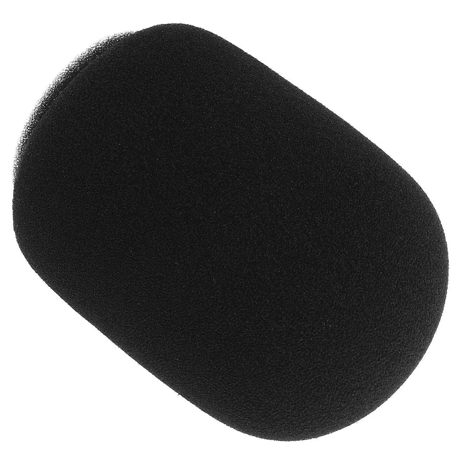 20pcs Black Microphone Sponge Covers Windproof Lapel Mic Protectors for Enhanced Sound Recording Noise Reduction Universal for Various Microphone