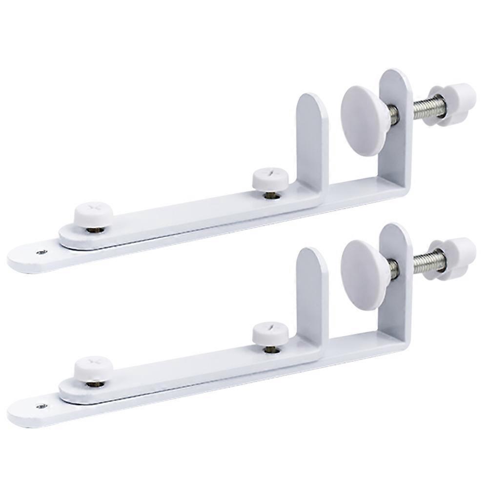 Iron Stand Hole Board Stands Fixing Iron Racks Desktop Fixing Shelf White 20x5cm Fixing Function 2Pcs