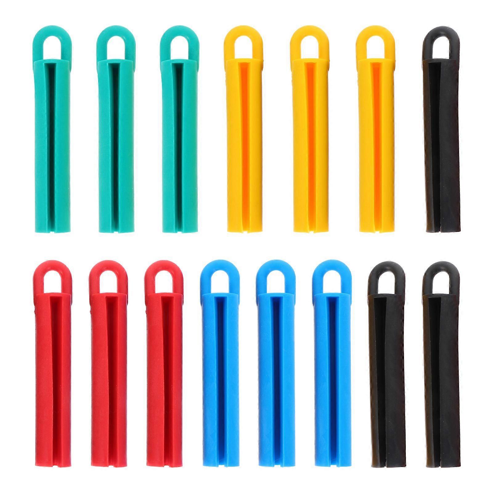 15pcs Billiard Cue Hangers Billiard Stick Storage Hanging Tools Cue Protectors (Random Color)
