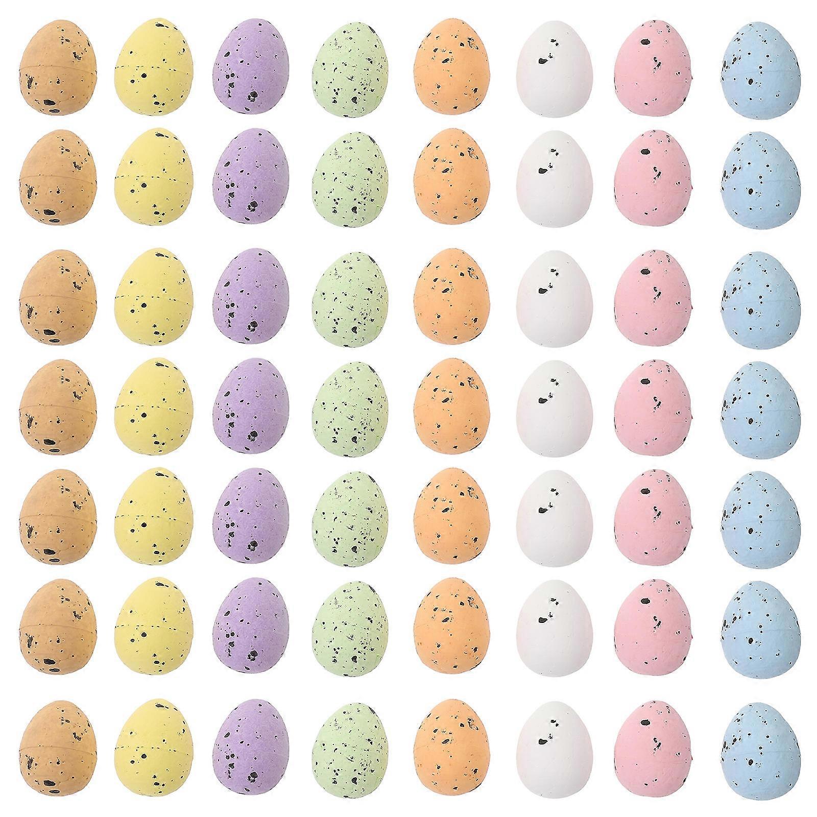 Foam Egg Decor for Easter Party with 100Pcs Colorful Miniature Eggs