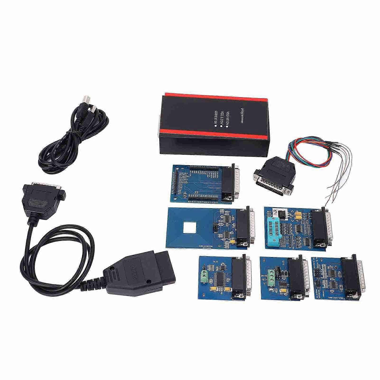 11pcs Programming Kit with Full Adapters for IPROG Pro 2019 V85 for Windows XP/Vista/7/8