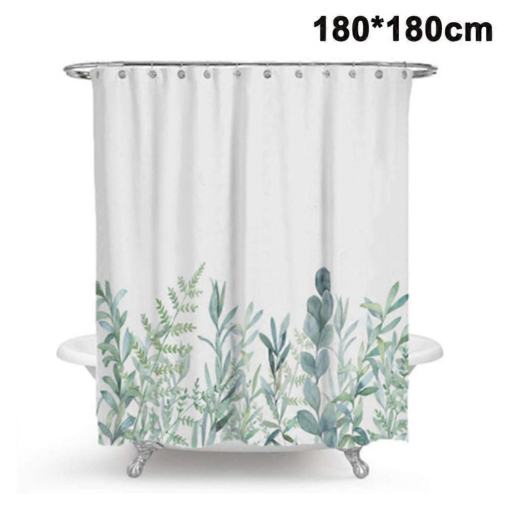 Shower Curtain, Mildew Proof, Antibacterial, Polyester Fabric, with 12 Rings