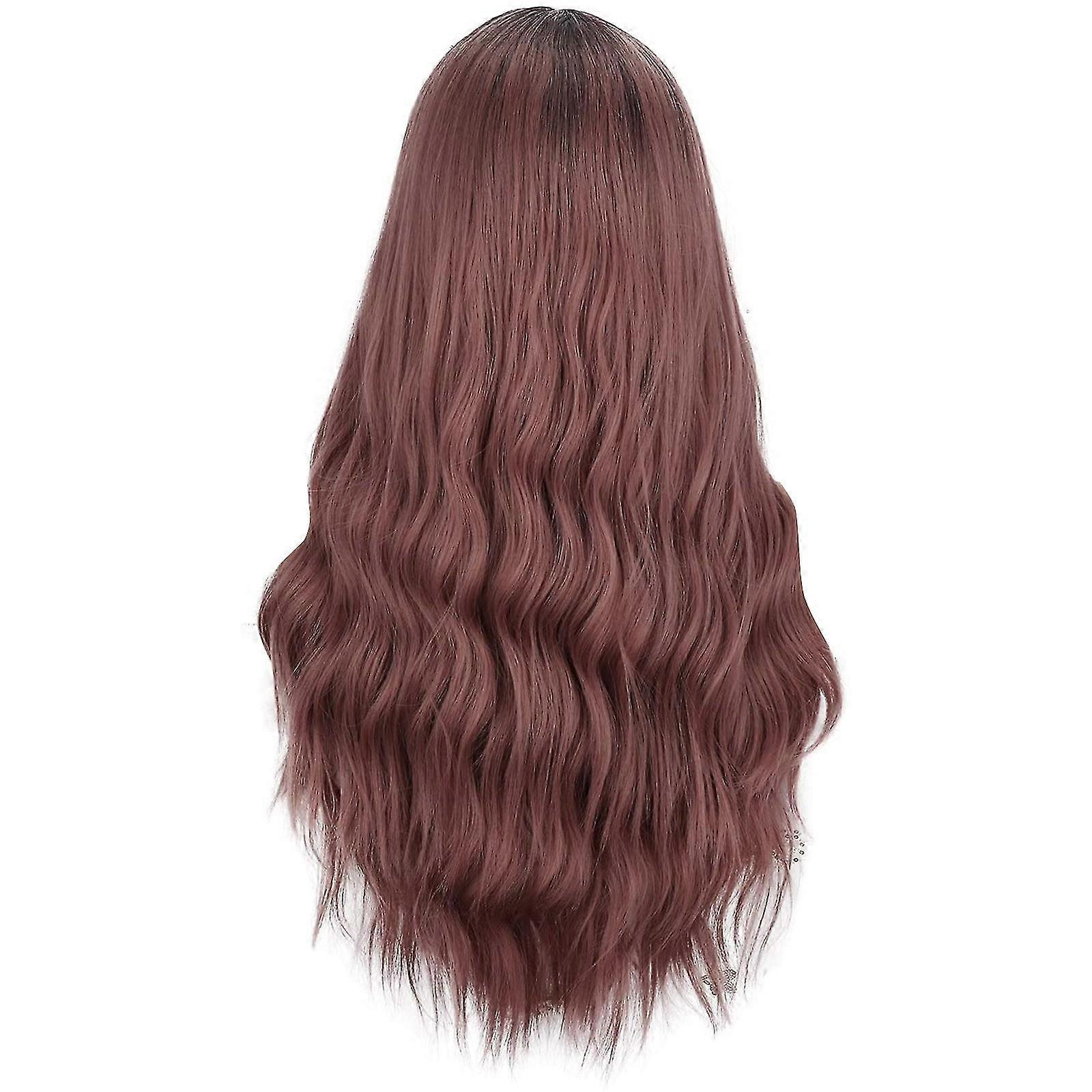 Women's Pink Micro Curl Wavy Wig - Straighten & Style