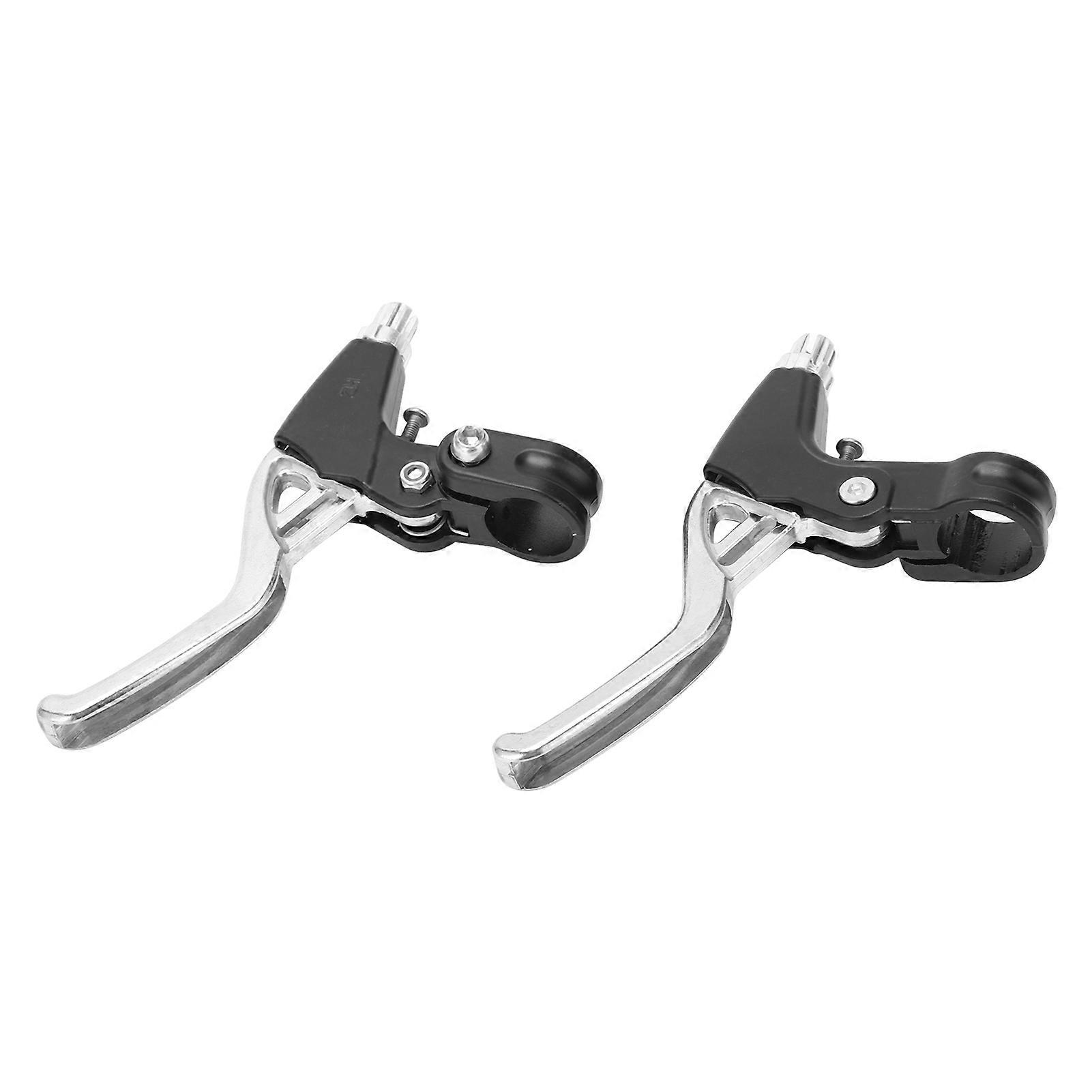 Aluminum Alloy Folding Mountain Bike Brake Lever Shift Brake Handle Silver