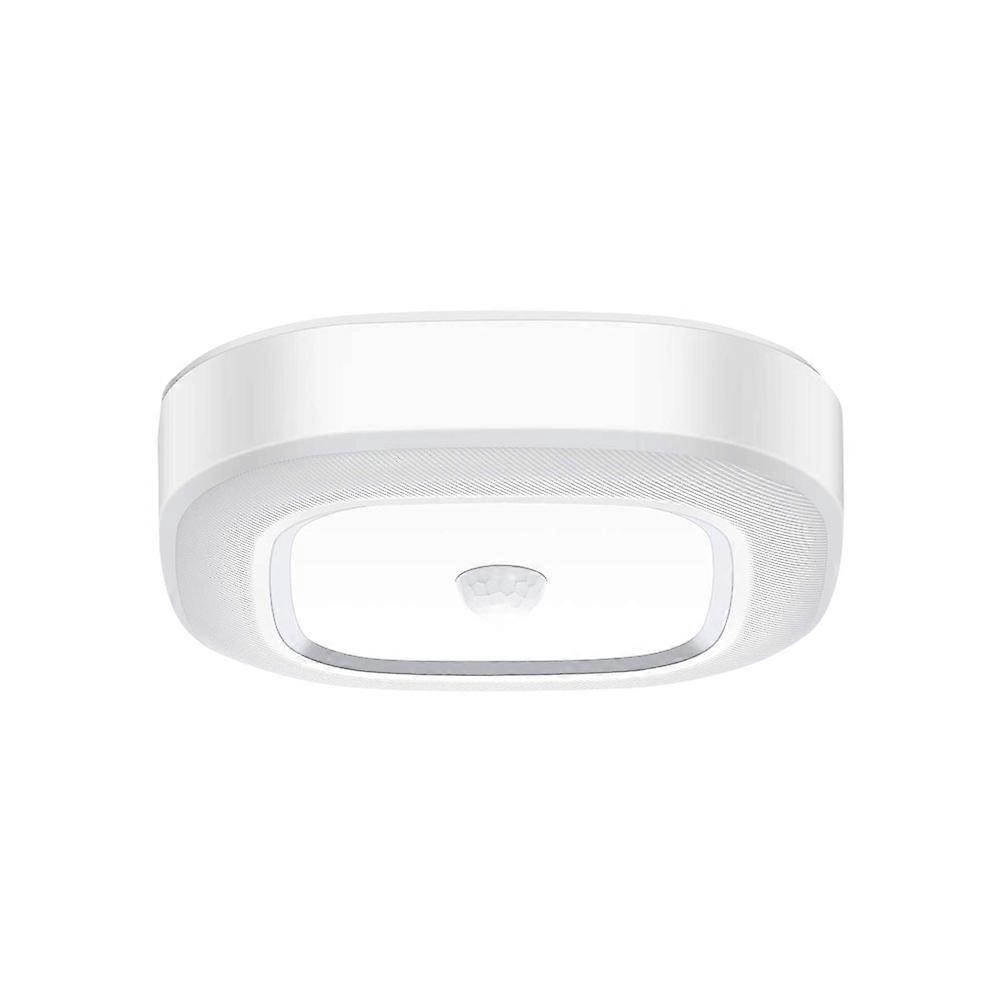 Ceiling Lamps For Bedrooms LED Square Ceiling Light White Modern Bedroom Kitchen 17.4x17.4x4.4cm Motion Sensor 1Pack