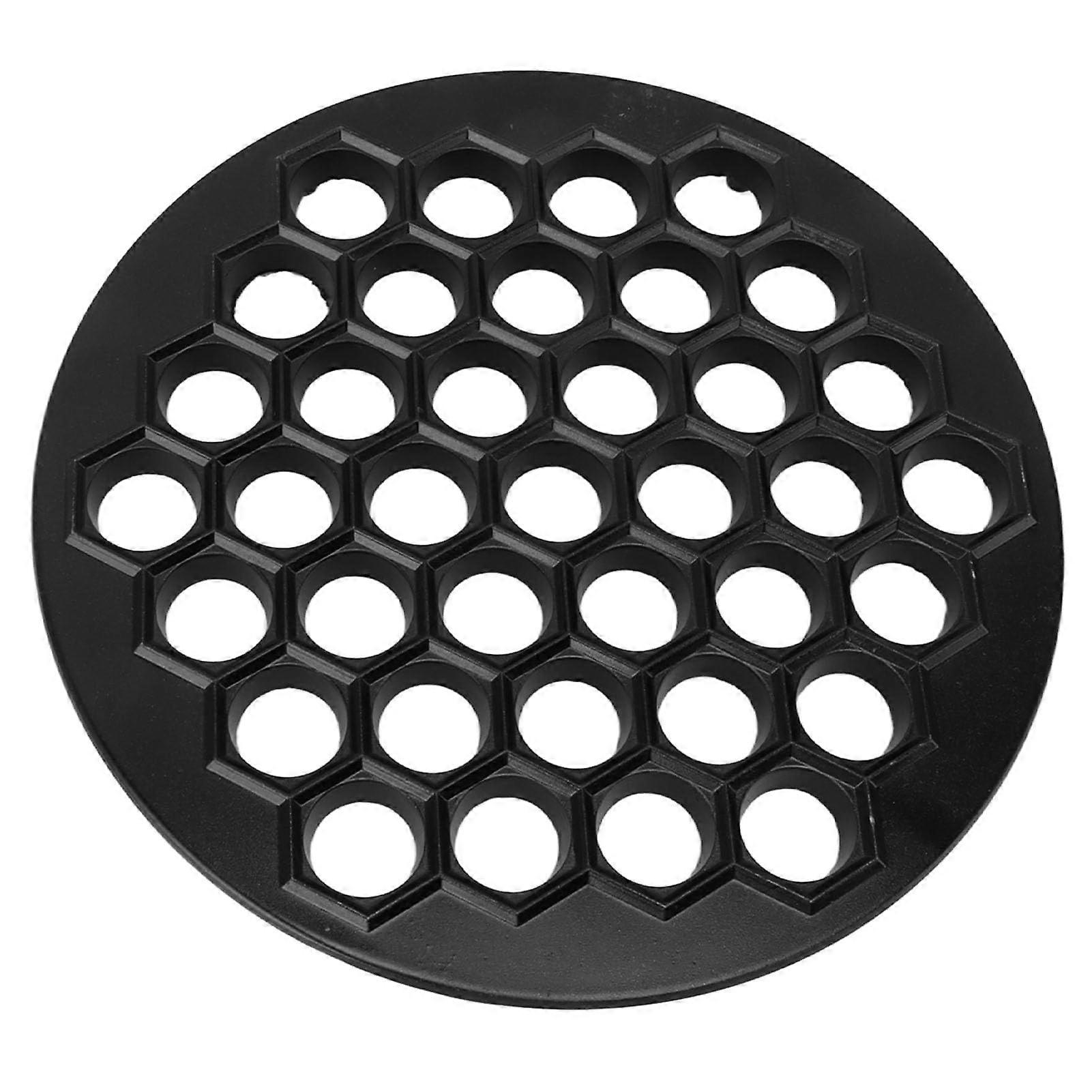 Pelmeni Maker Aluminium Alloy 37 Holes Easy Clean User-Friendly Black Russian Ravioli and Dumpling Kit for Storage