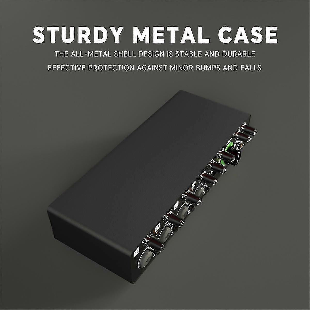 Professional Microphone Sound Card 24Bit 192KHz 4 Way Audio Interface for Podcast Recording
