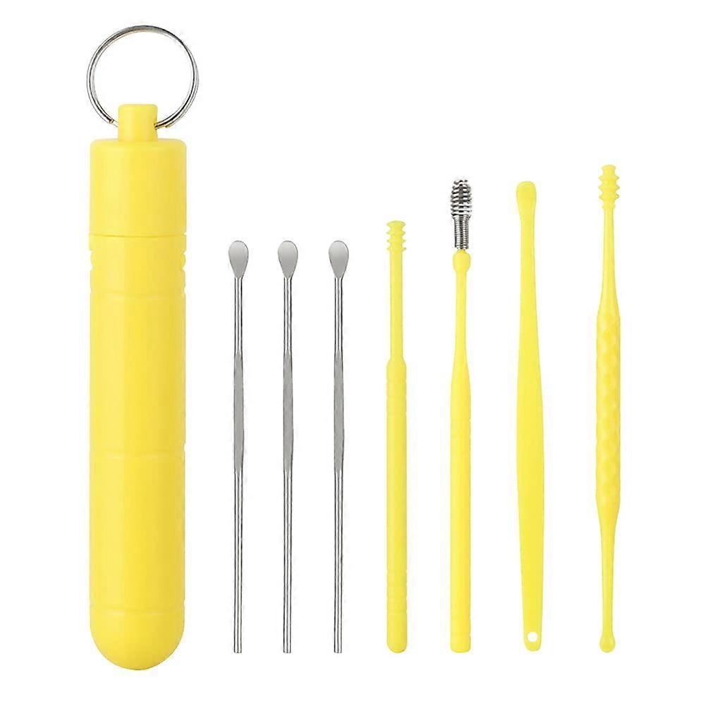 Ear Cleaner Wax Remover Tool with Storage Box Reusable for Kids Teens Adults