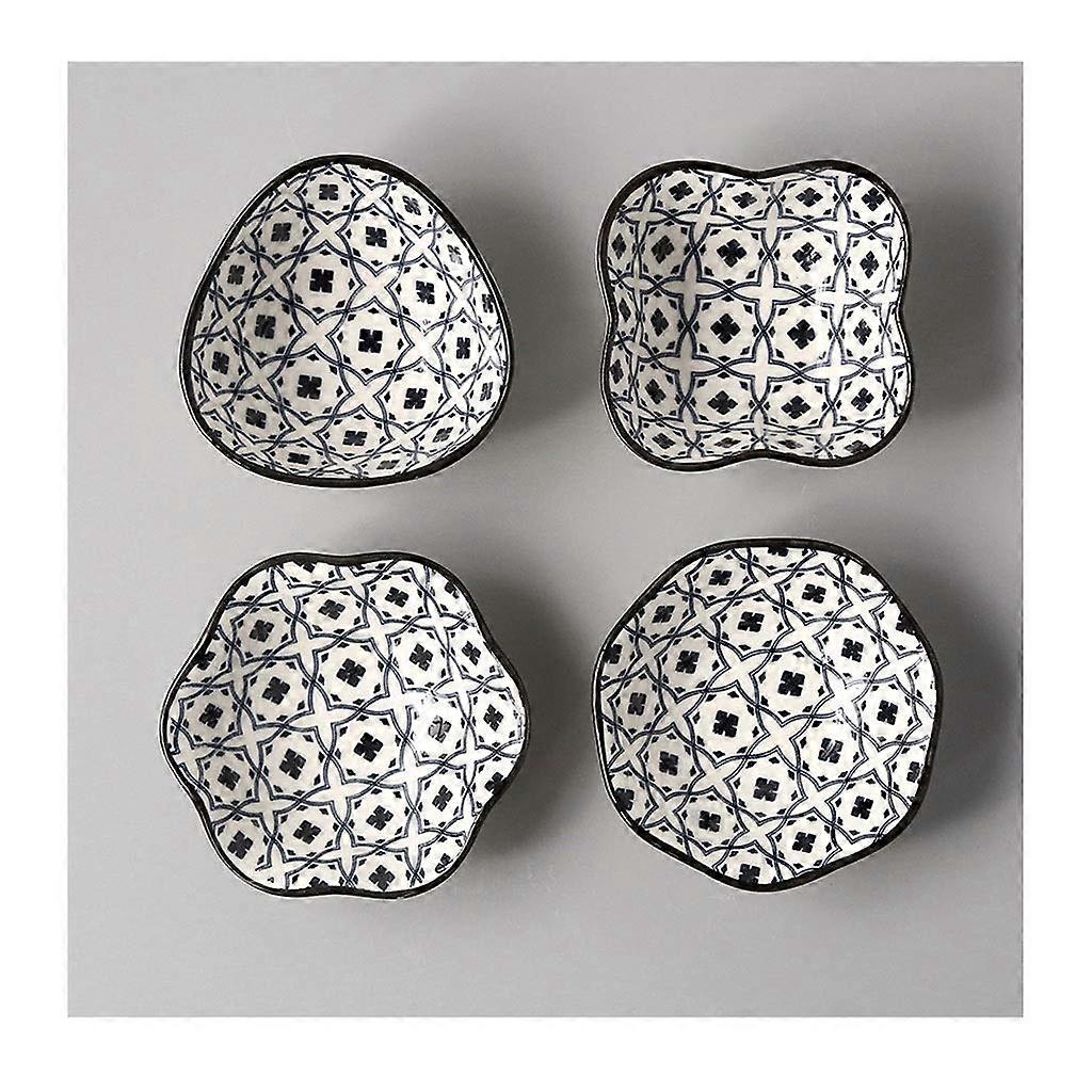 Ramekin Series Dessert Plates, Mini Porcelain Ramekins for Fast Food, Ceramic Dessert Bowls, 4 oz Size