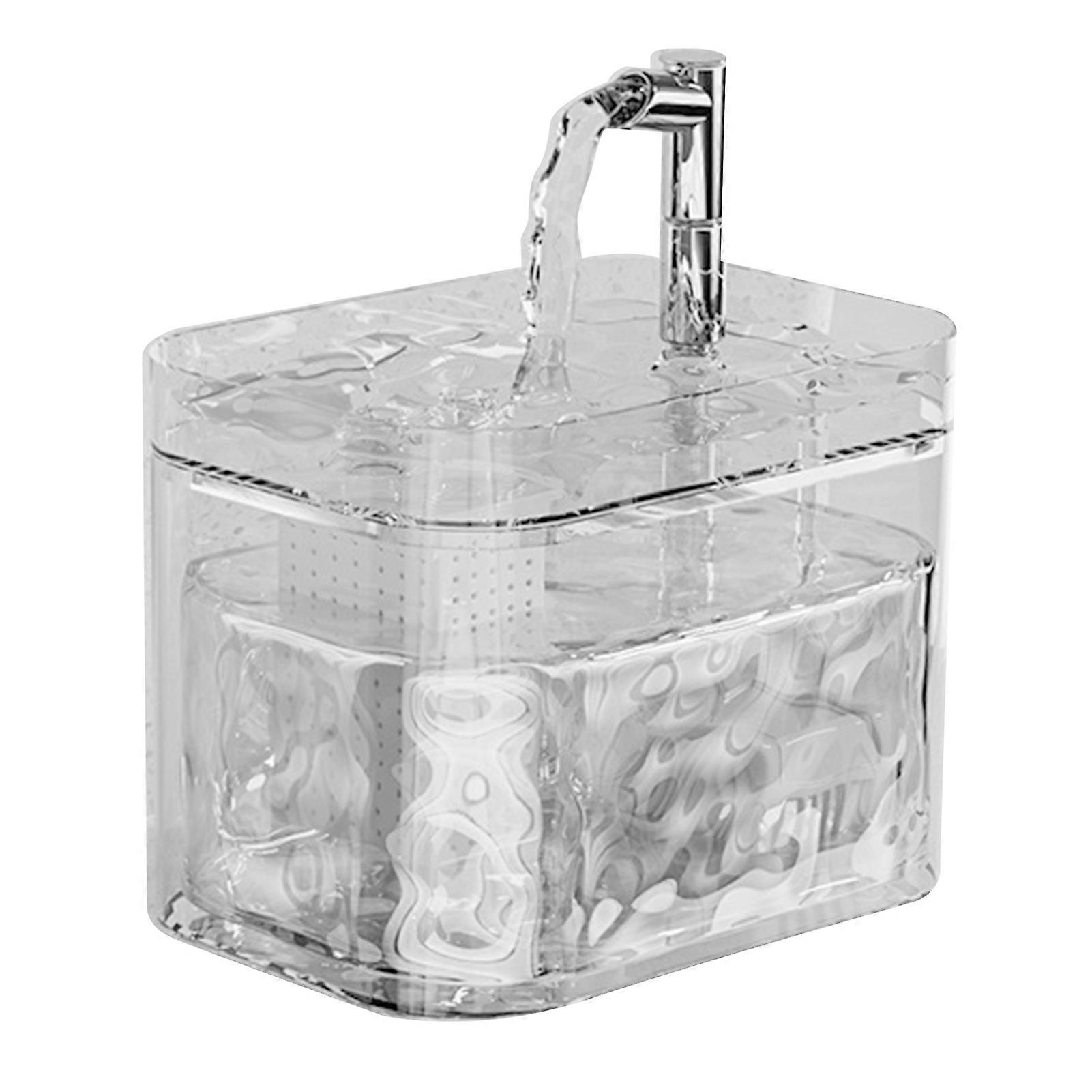 1.5L Pet Water Fountain with Filter Pet Water Dispenser with Silents Pump for Small Large Pet
