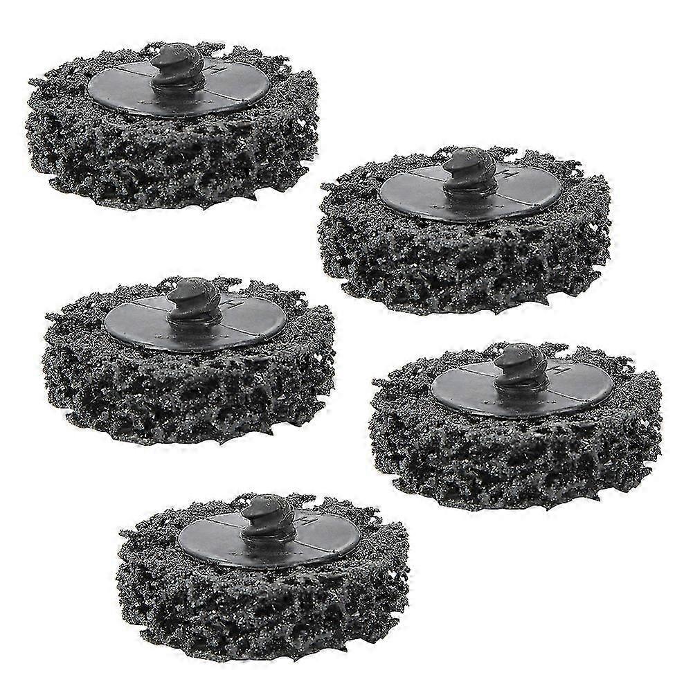 5pcs 2inch 50mm Poly Strip Disc Roll Lock Grinding Wheel Rust Paint Remover