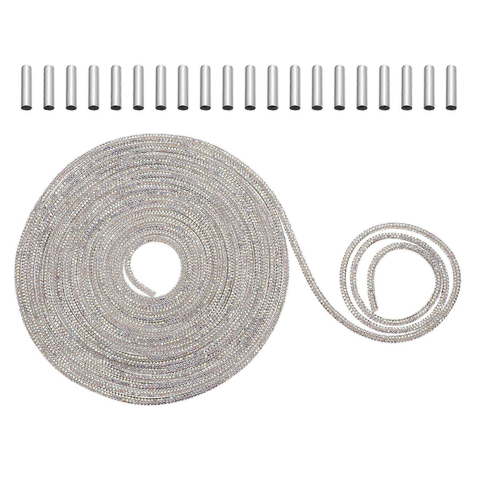 Rhinestone Shoelaces Drawstring with Shoelace Heads for DIY Sneakers, Boots & Clothing Accessories Durable, Practical & Stylish Decoration
