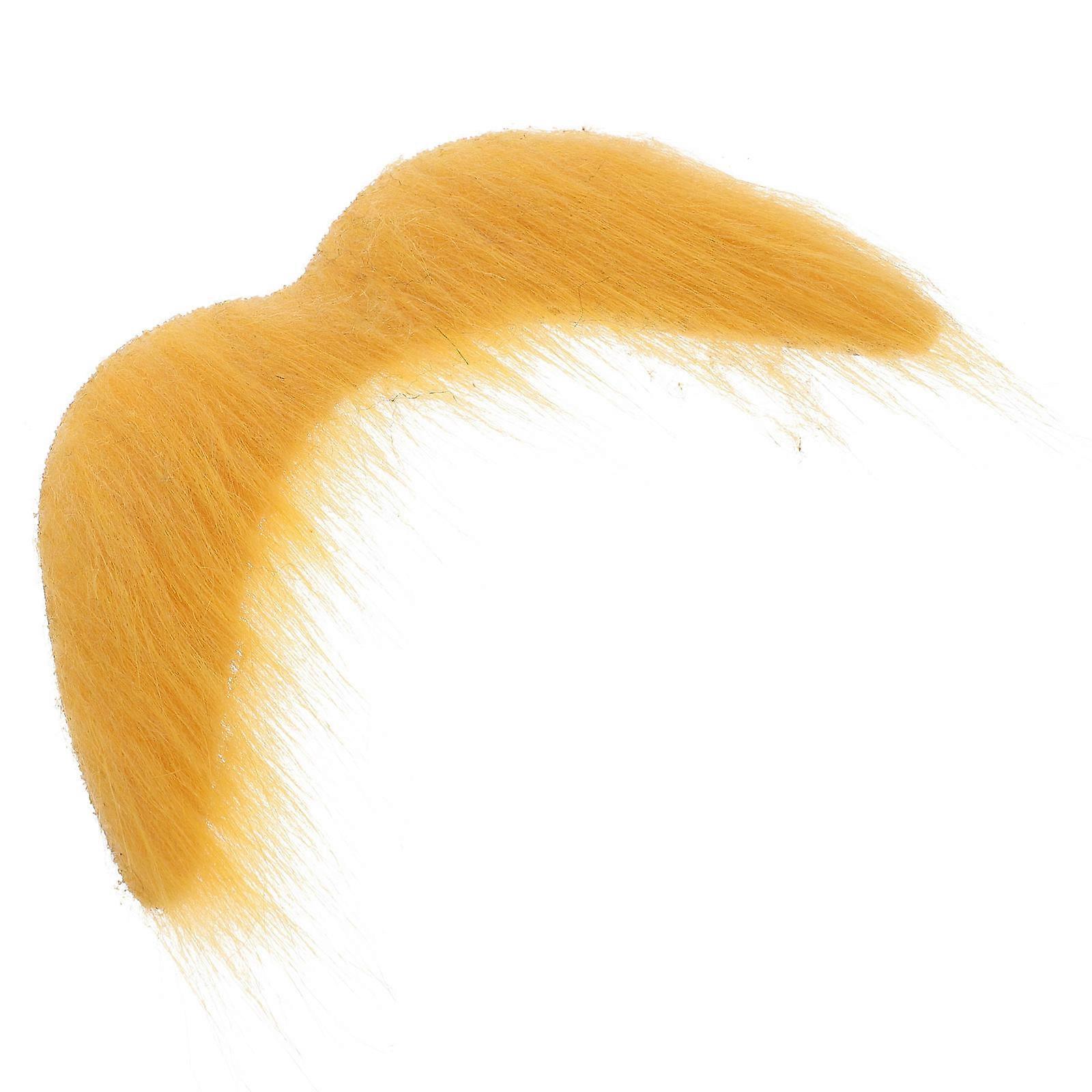 Adorable Simulated Beard Prop for Halloween Cosplay, Stage Performance – Comfortable, Reusable False Beard for Parties, Unique Design, Yellow