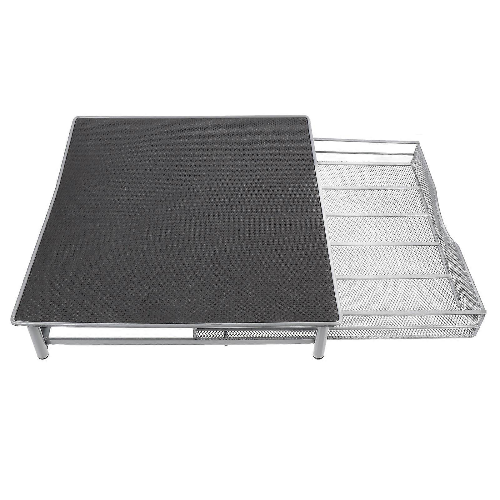 Coffee Capsule Rack Drawer Type Large Capacity Portable Organizer Space Saving Black Iron Holder for Home Cafe Noise Reduction Design