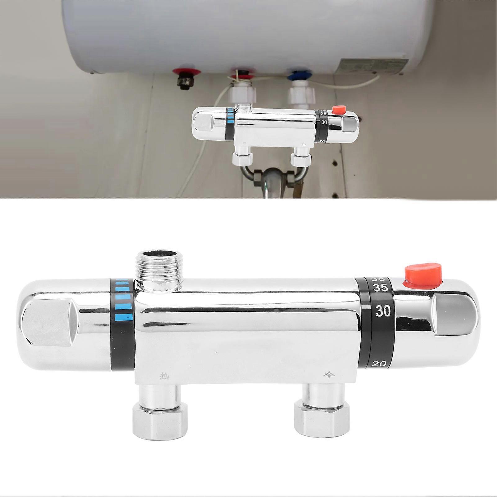 Thermostatic Mixing Valve DN15 Constant Temp Temperature Control Mixer Valve for Shower 
