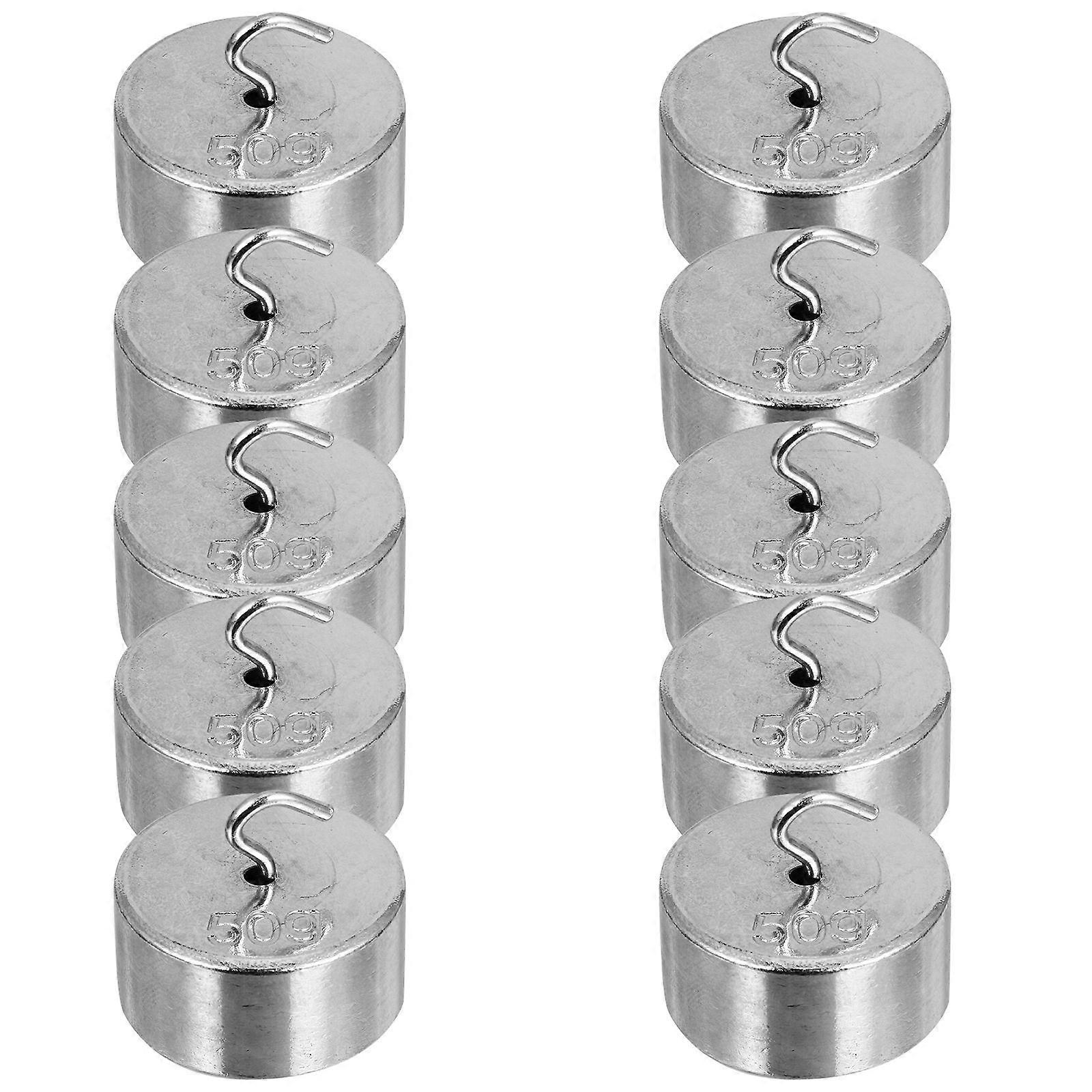 1 Set of 10 Pcs Professional Metal Hook Weight Mechanics Experimental Hook Code