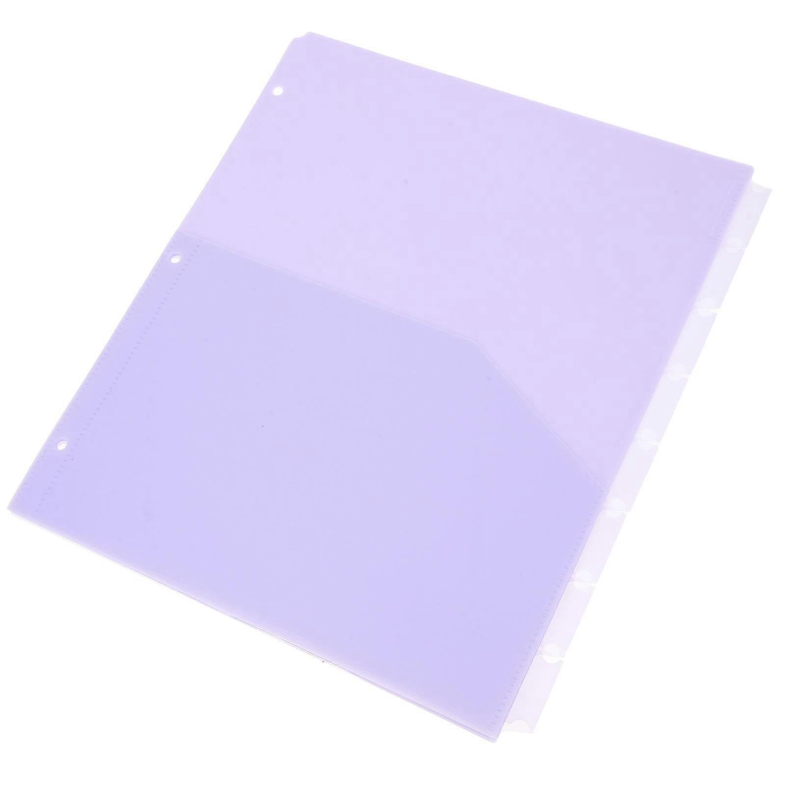 Hole Punched Folders For Files And Schedules 8Pcs