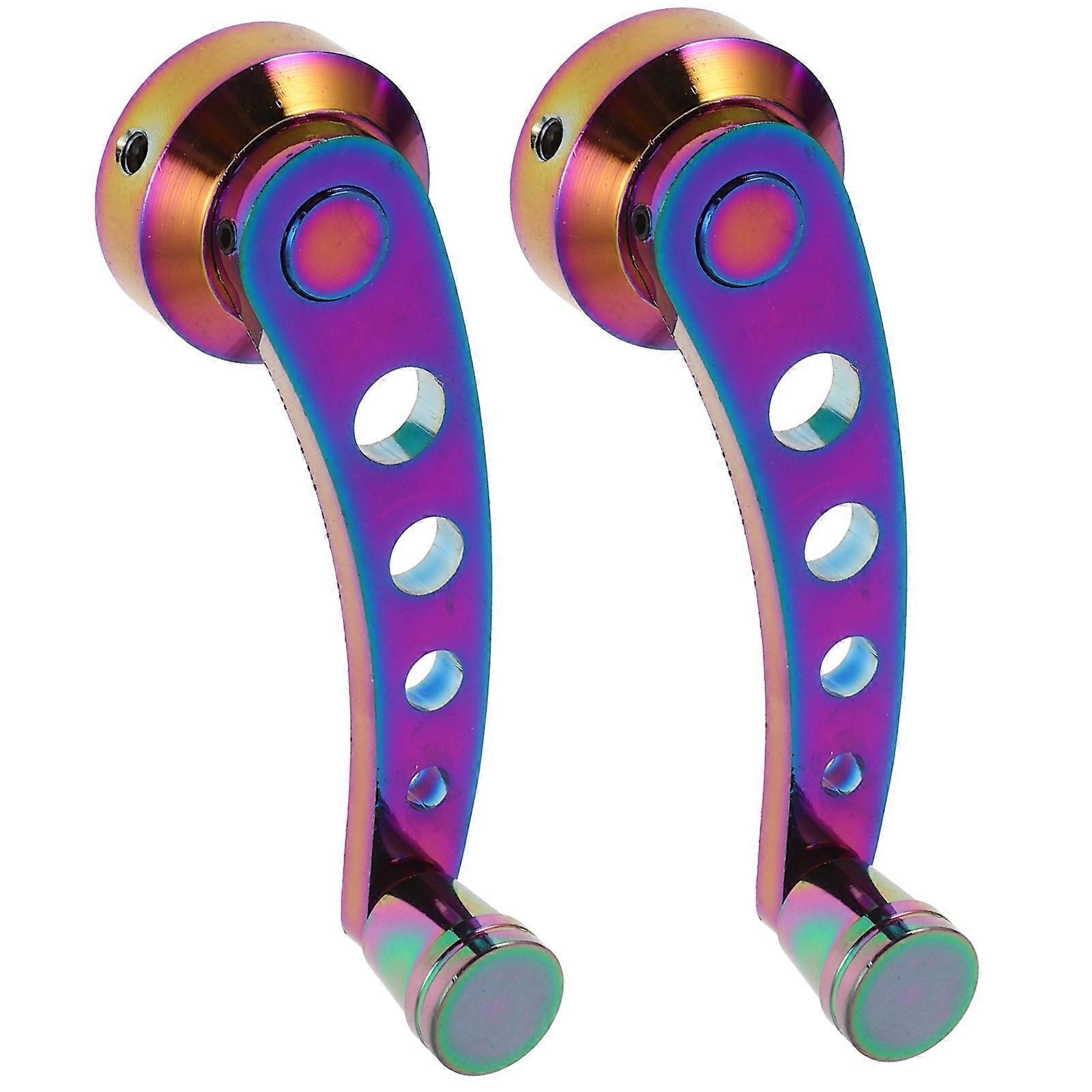 Car Window Levers Aluminum Alloy Functional Upgrade For Vehicle Interior 4.72X1.38X0.98IN 2Pcs