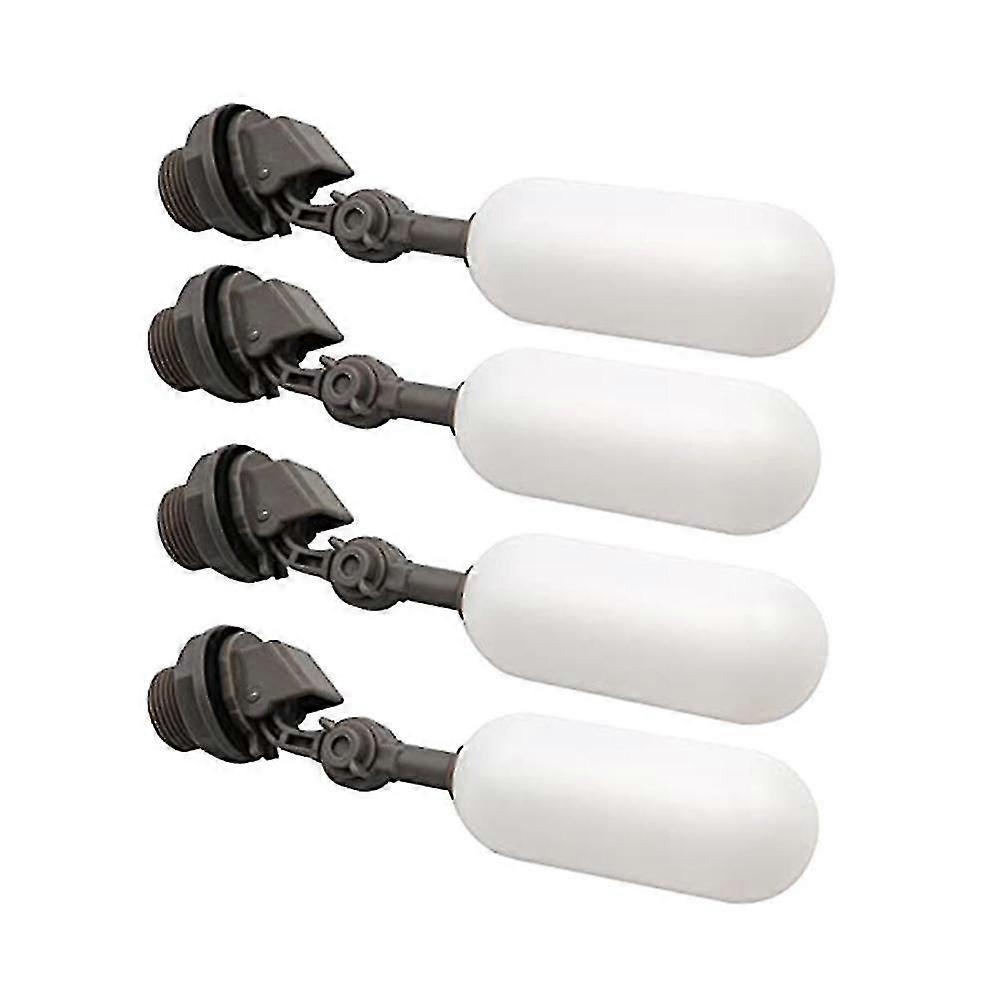 4 Pack 3/4inch Water Float Valve With Adjustable Arm Plastic Water Filter Float Ball Valve For Wate