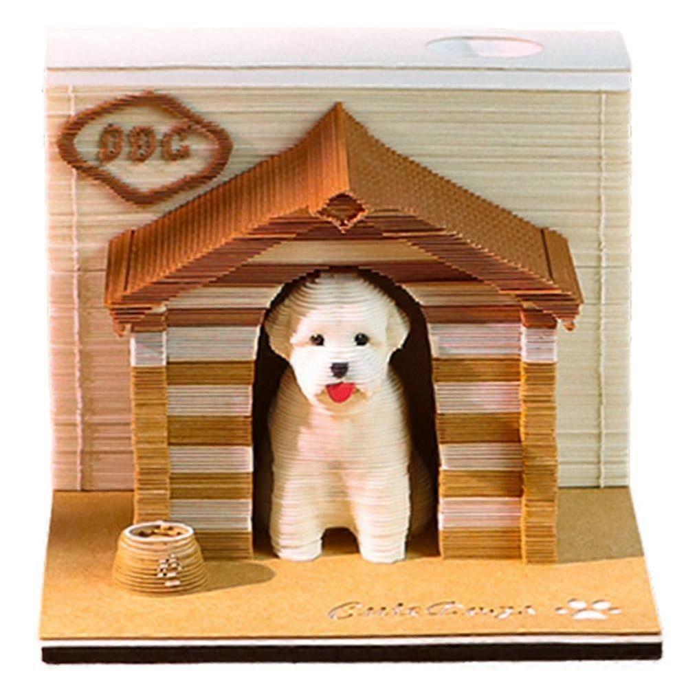 Learning and Office Removable Sticky Notes 3D Sticky Decor Holders Desktop Dog M7l2 Bookmarks Notes Decorations Pen