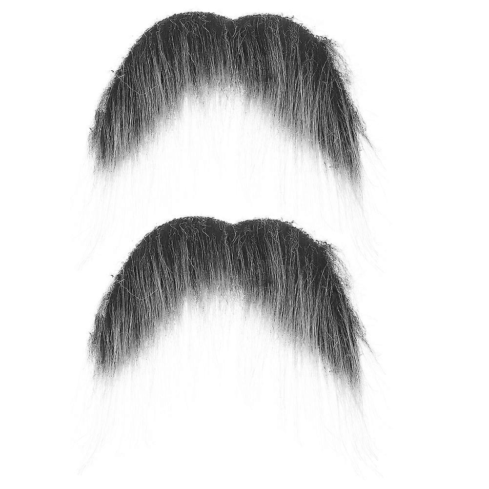 2 Pcs Realistic Fake Beard for Halloween Cosplay & Stage Use Lifelike Texture, Easy to Wear Simulated Beard for Costumes and Performances