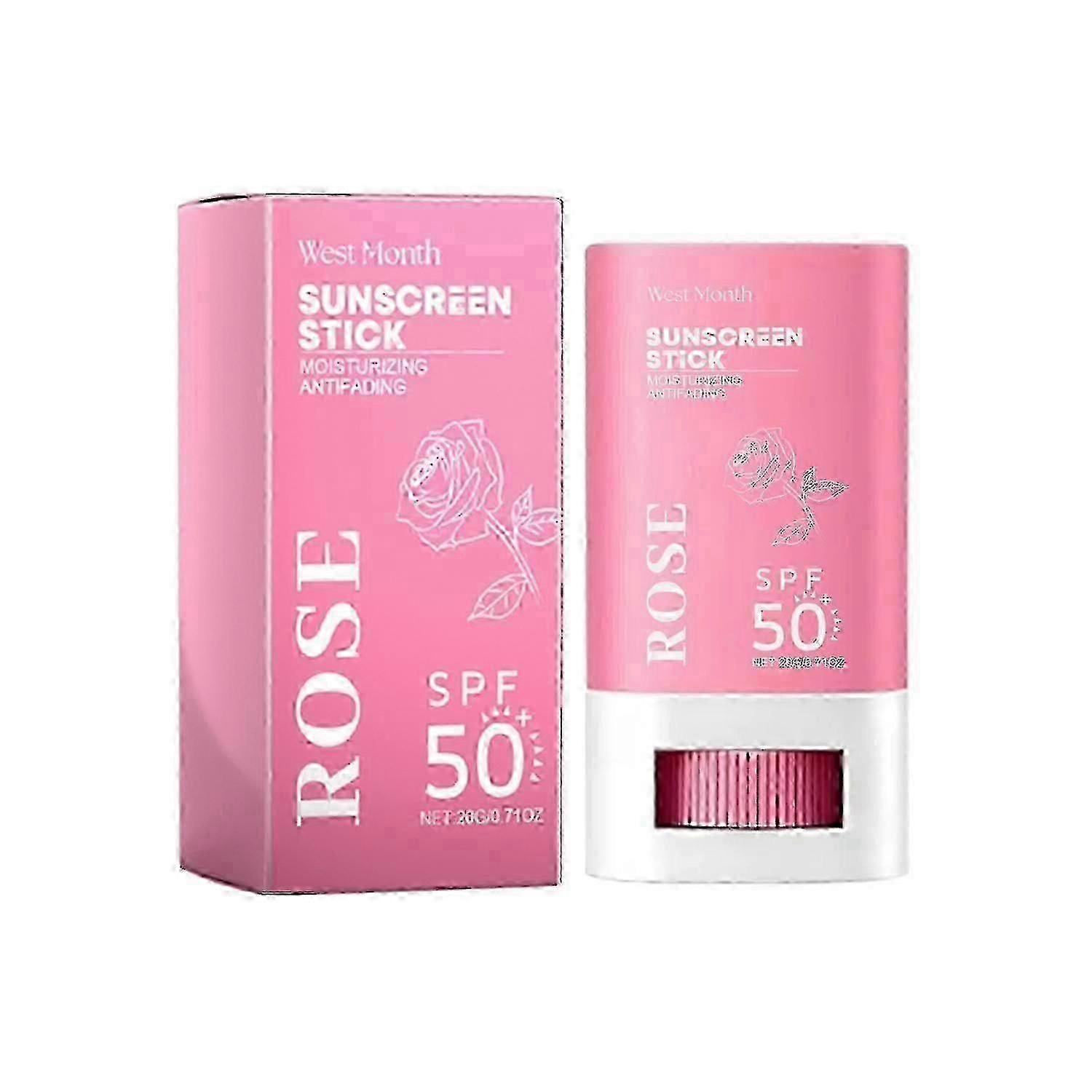 West&Month Sunscreen Stick, Uv Protection Skin Refreshing Non-Greasy Moisturizing Cream