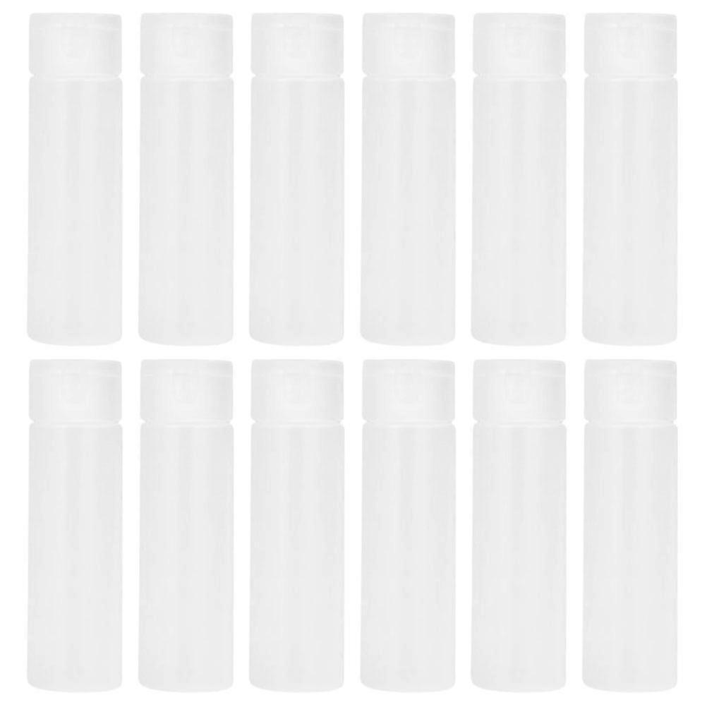 Empty Bottles For Liquid Shampoo And Conditioner Bottles Home Use Skincare Products 18ml PE Material Dispensing Control 12Pcs