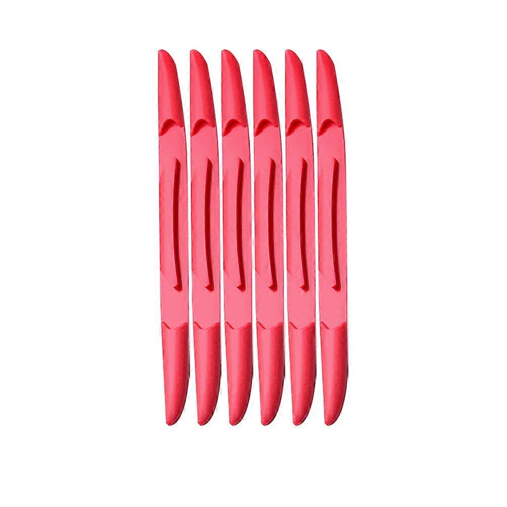 Car Anti-Collision Strip Universal Car Door Guard Red Scratch Protector Protective Strip 6Pcs