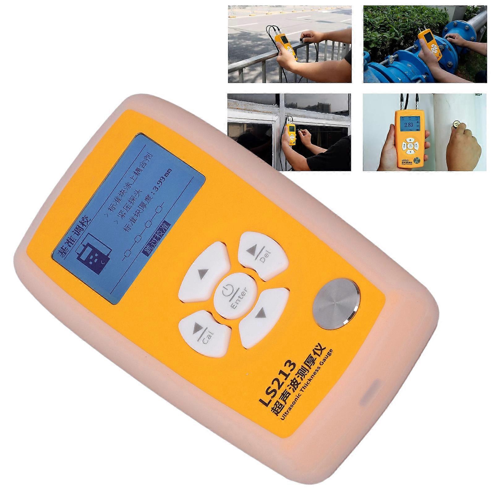 Ultrasonic Thickness Gauge High Sensitivity Digital Display Thickness Measuring Tester Meter